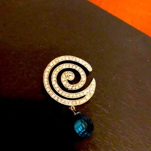 Stunning Blue Topaz Briolette Pendant